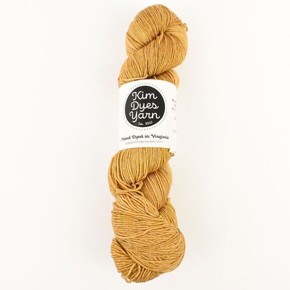 Kim Dyes Yarn Sugarcookies Sock Superwash Merino Lurex Butterscotch Pudding - Picture 1 of 3